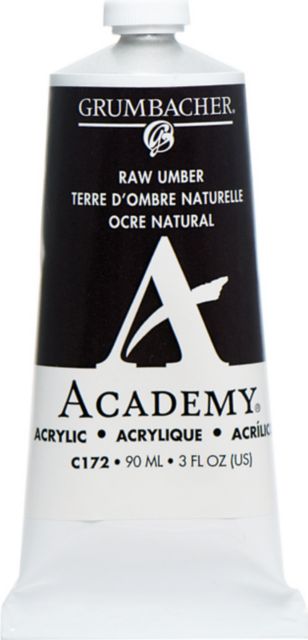 ACADEMY ACRYLIC 90ML RAW UMBER