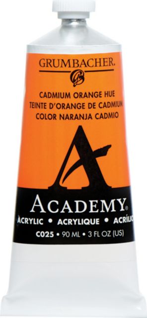 ACADEMY ACRYLIC 90ML CADMIUM ORANGE