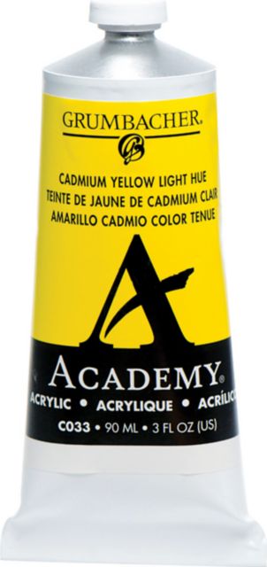 ACADEMY ACRYLIC 90ML CADMIUM YELLOW LIGHT