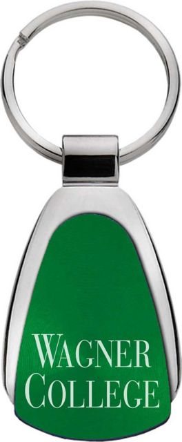 Wagner College Teardrop Keychain