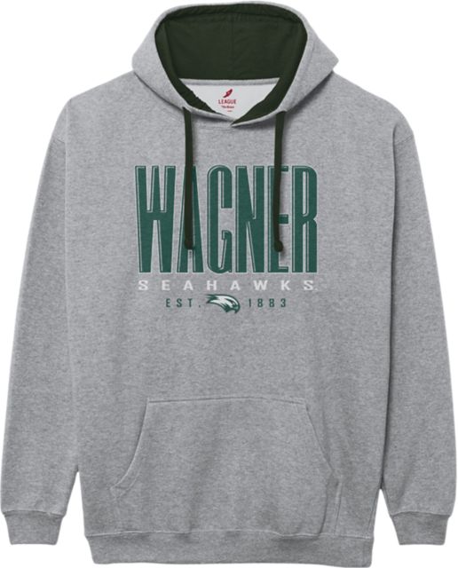 Wagner College Seahawks Colorblock Hooded Sweatshirt