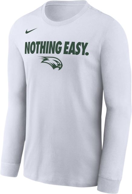 Wagner College Seahawks Basketball Nothing Easy 2025 Bench Long Sleeve T-Shirt