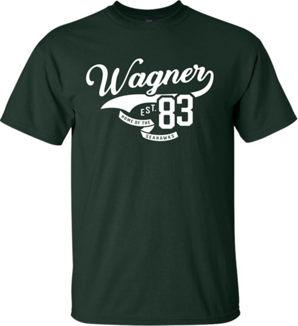 : Wagner College Seahawks Horizontal Logo T-Shirt : Sports &  Outdoors