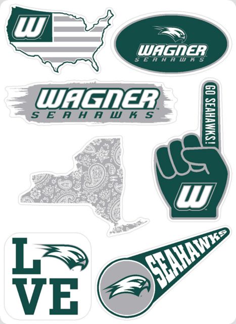 Wagner College 7.5'' x 7.5'' Sticker Sheet