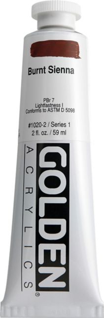 Heavy Body Acrylic Burnt Sienna 2 oz