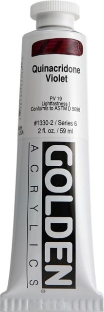 Heavy Body Acr Quinacridoneviolet 2 Oz Tube