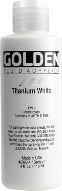 Fluid Acrylic Titanium White 4 oz