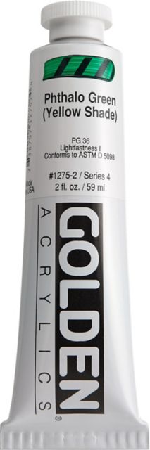 Heavy Body Acrylic Pthalo Green/Yellow Shade 2 oz