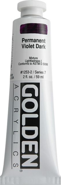 Heavy Body Acrylic Permanent Violet Dark 2 oz