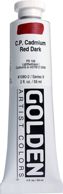 Heavy Body Acrylic Cadmium Red Dark 2 oz