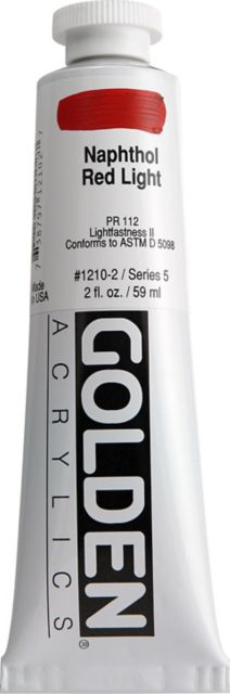 Heavy Body Acr Naphthol Red Light 2 Oz Tube