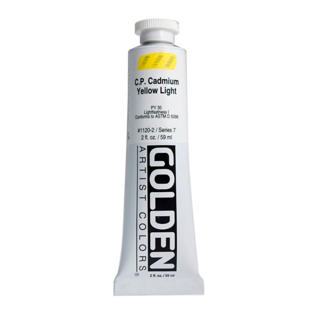 Heavy Body Acrylic Cp Cadmium Yellow Light 2 Oz Tube