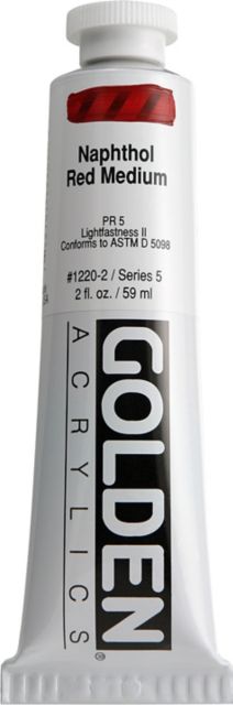 Heavy Body Acrylic Naphthol Medium 2 oz