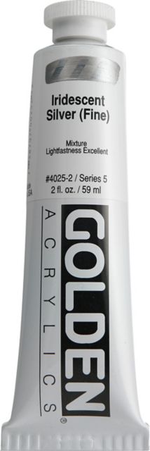 Iridescent Acrylic Silver 2 oz