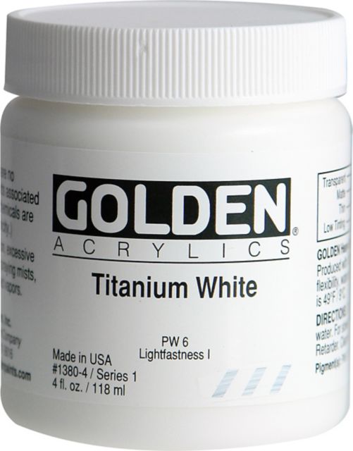 Heavy Body Acrylic Titanium White 4 oz