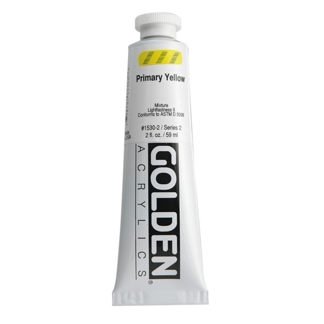 Heavy Body Acrylic Primary Yellow 2 Oz Tube