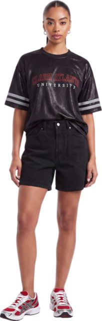 Clark Atlanta University HBCU Women's Sparkle Jersey Short Sleeve T-Shirt