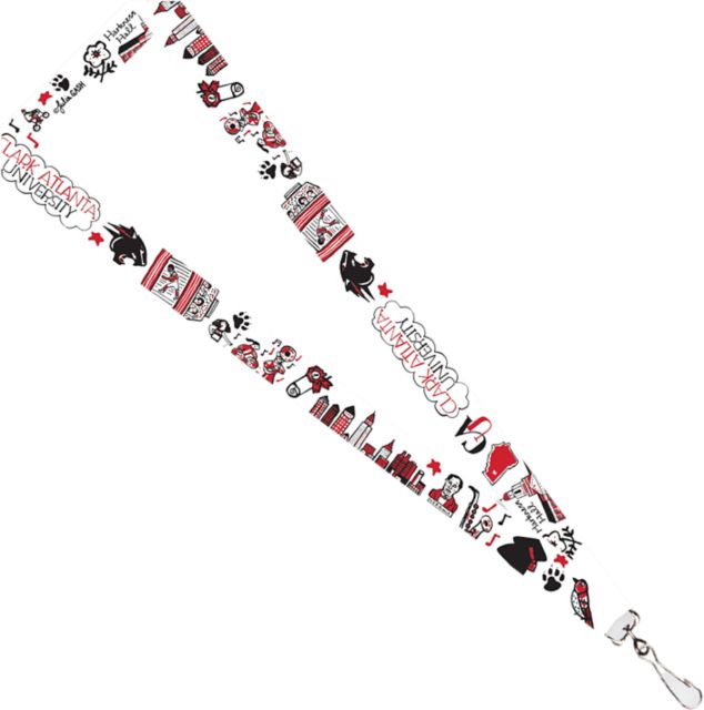 Clark Atlanta University Julia Gash 3/4'' Satin Lanyard