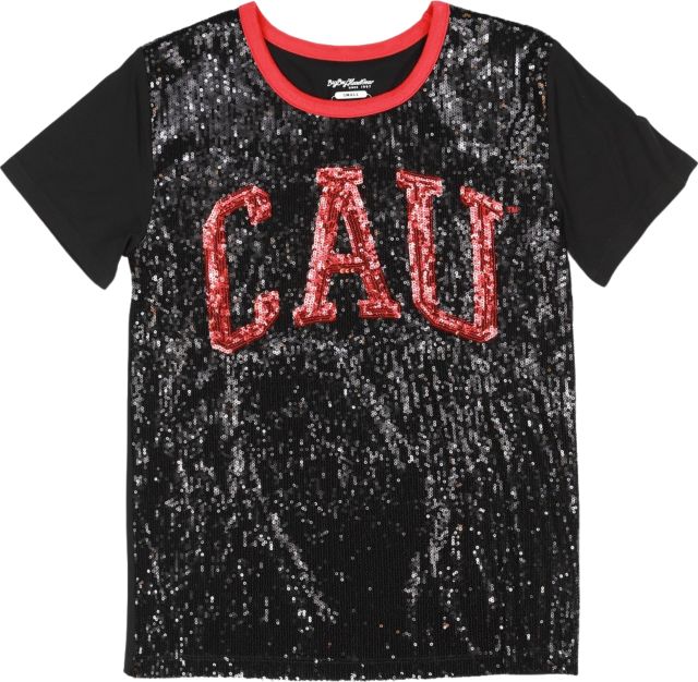 Clark Atlanta University Women's Sequin Short Sleeve T-Shirt