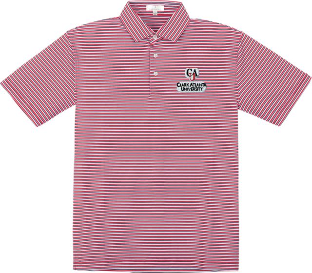 Clark Atlanta University Performance Stripe Polo