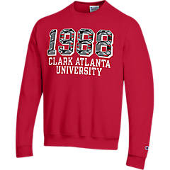 School Spirit Sweatshirt Clark Atlanta University Mens Pullover Hoodie Splatter 