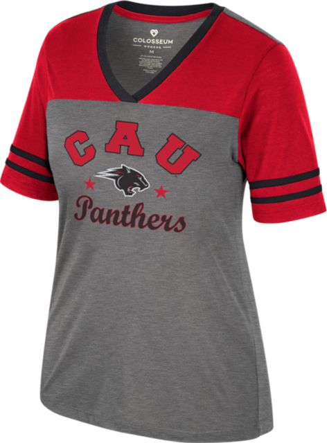 Men's Colosseum White/Red Clark Atlanta University Panthers Free Spirited Baseball Jersey