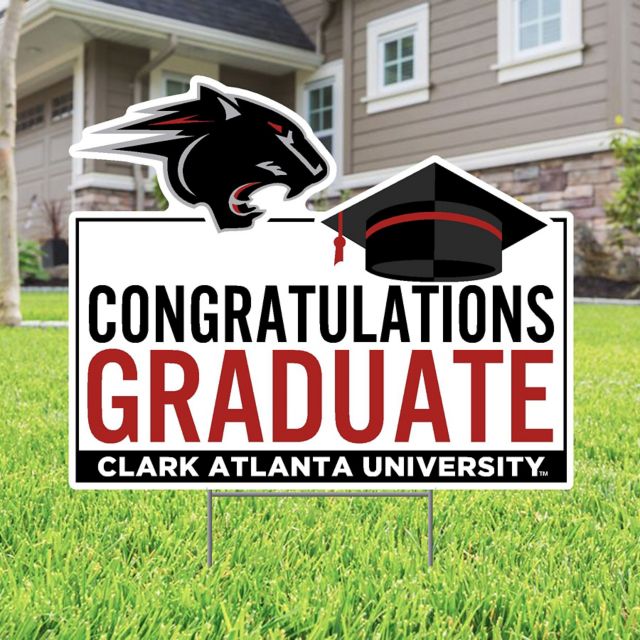Clark Atlanta University Grad Lawn Sign