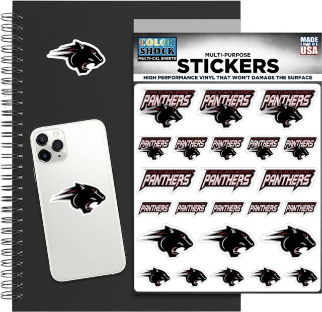 Clark Atlanta University Panthers Sticker Sheet