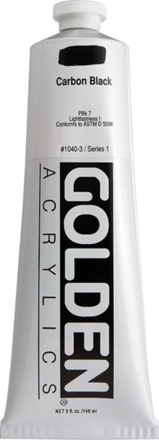 Heavy Body Acrylic Carbon Black 5 oz