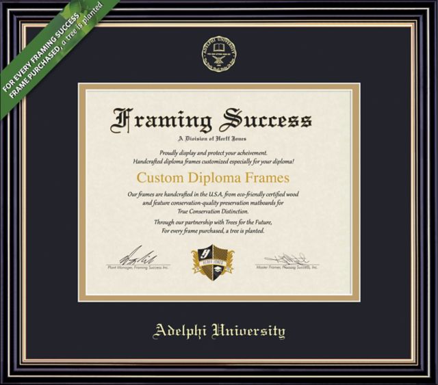 Adelphi University 8'' x 10'' Prestige Diploma Frame