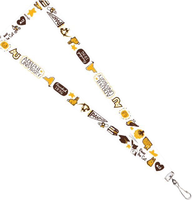 Adelphi University Julia Gash 3-4'' Satin Lanyard