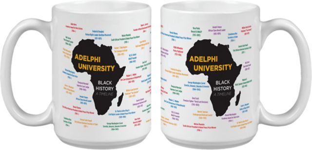 Adelphi University Black History Month 15 oz. Mug