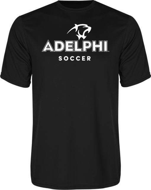 Adelphi University Mascot Soccer Performance Short Sleeve T-Shirt