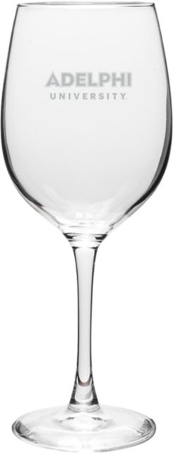 Adelphi University 16 oz. Wine Glass