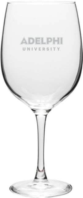 Adelphi University 19 oz. Wine Glass