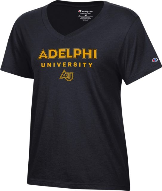 Adelphi University Women's V-Neck Short Sleeve T-Shirt