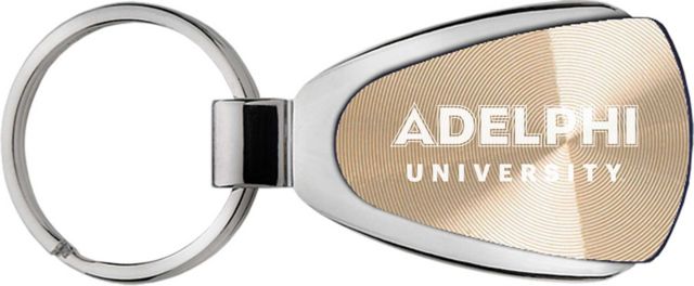 Adelphi University Teardrop Keychain