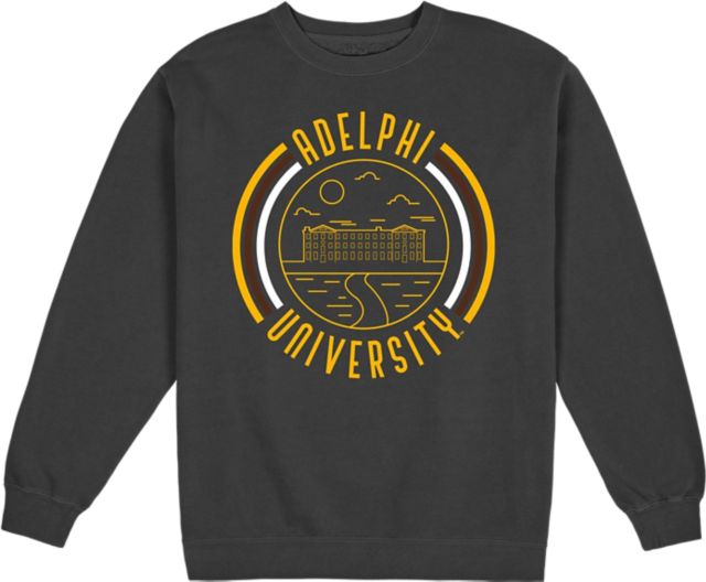 Adelphi University Pigment Dyed Fleece Crewenck - ONLINE ONLY