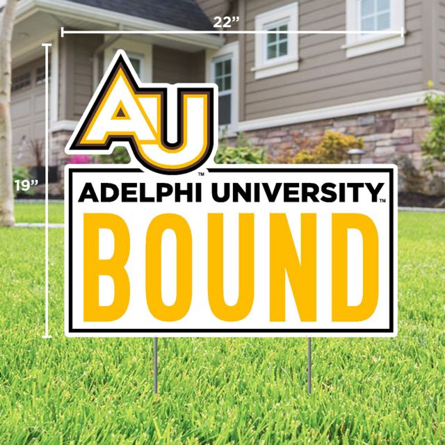 Adelphi University Bound 22" x 19" Lawn Sign