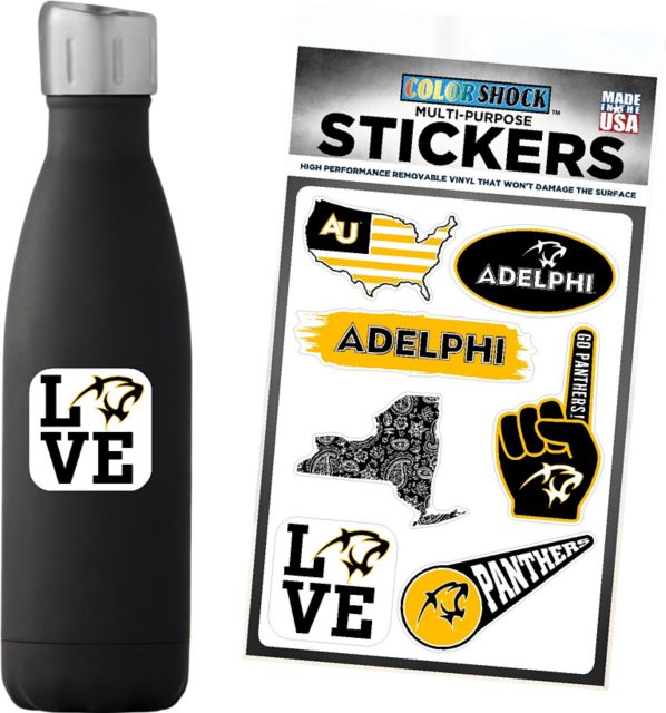 Adelphi University 7.5'' x 7.5'' Sticker Sheet