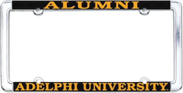 Adelphi University Alumni Thin Rim License Plate Frame