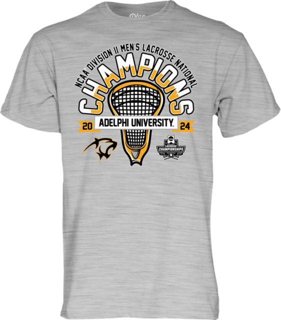Adelphi University Men's Lacrosse 2024 DII National Champions T-Shirt