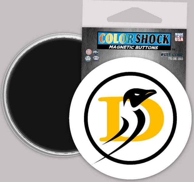 Dominican University of California Penguins 3" Button Magnet