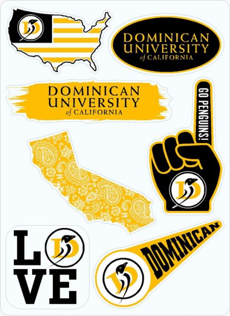 Dominican University of California 7.5'' x 7.5'' Sticker Sheet