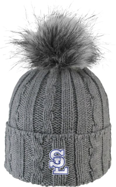 Salt Lake Community College Women's Fur Pom Beanie