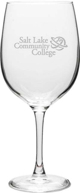 Salt Lake Community College 19 oz. Wine Glass