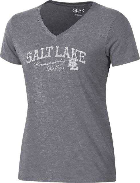 Salt Lake Community College Women's Tri-Blend V-Neck Short Sleeve T-Shirt