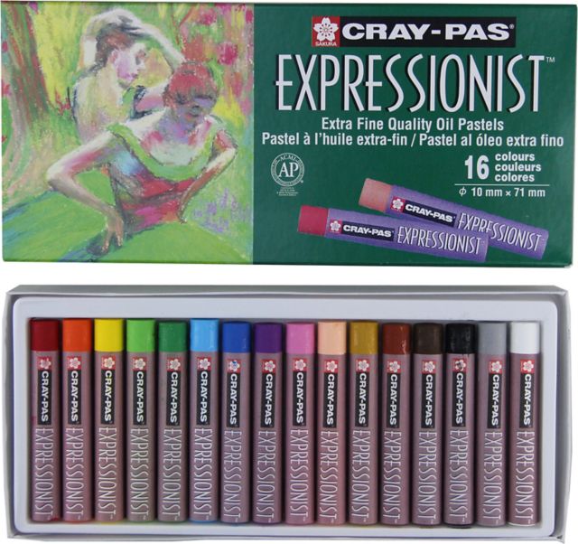 CRAY PAS EXPRESSIONIST SET 16 ASSORTED COLORS