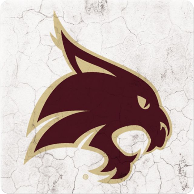 Texas State University Bobcats 4'' x 4'' Coaster
