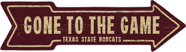 Texas State University Wall Mount Arrow 6.5x24 - ONLINE ONLY